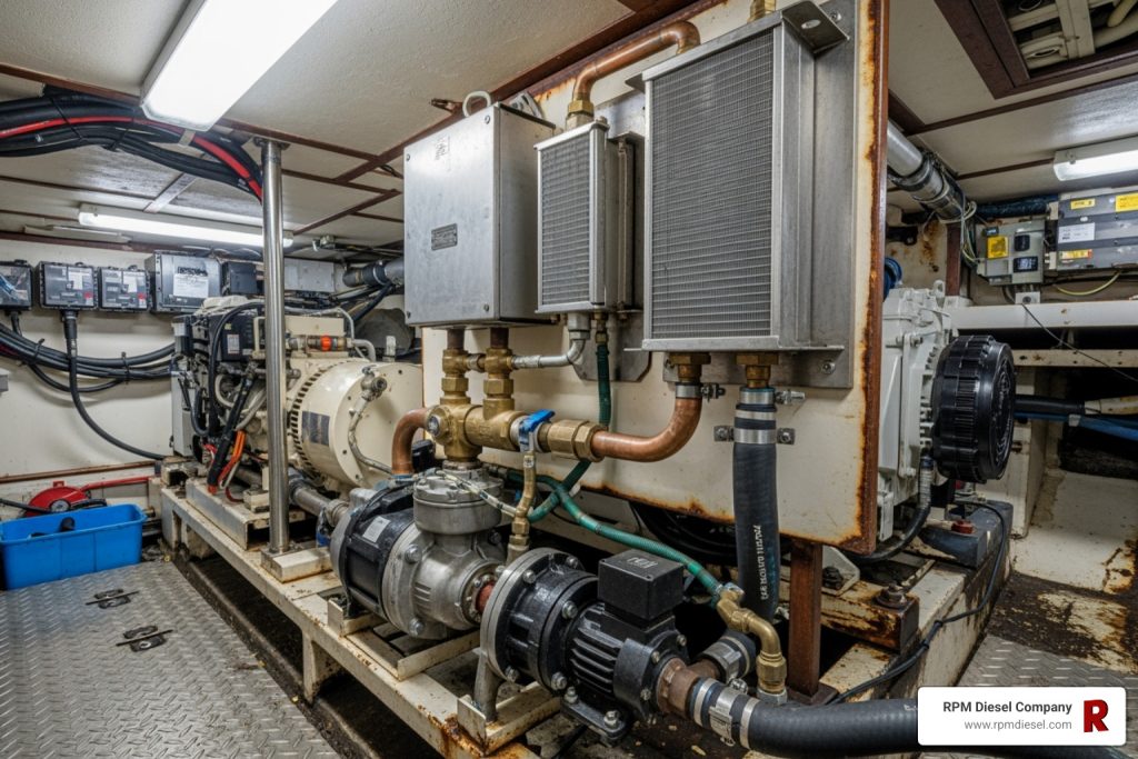 Marine generator cooling system