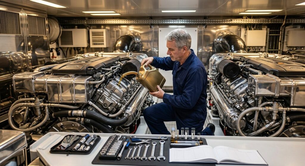 Marine Diesel Oil Change: What Yacht Owners Must Know